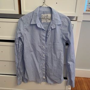Frank & Eileen “Barry” crinkle cotton blouse size s